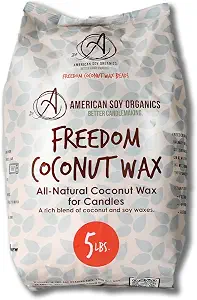 American Soy Organics Freedom Coconut Soy Wax Beads, 5 lbs