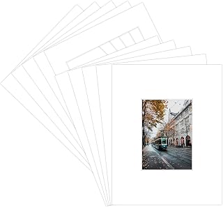 Golden State Art 20 tappetini Bianchi a 4 Strati da 11 x 14 cm per Foto da 12,7 x 17,8 cm
