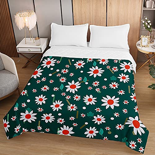 Cubrecama ligero verde lago para noches frescas de verano en familia 3