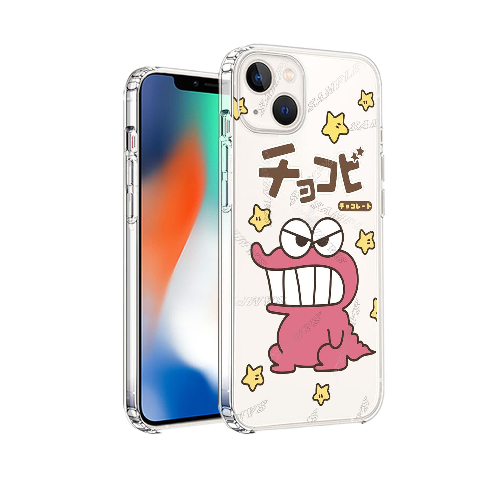 Amazon.co.jp: クレヨンしんちゃん スマホケース iphone 13 mini 全