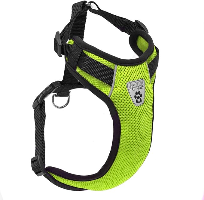 Canine Friendly Vented Vest Harness, Medium, Lime