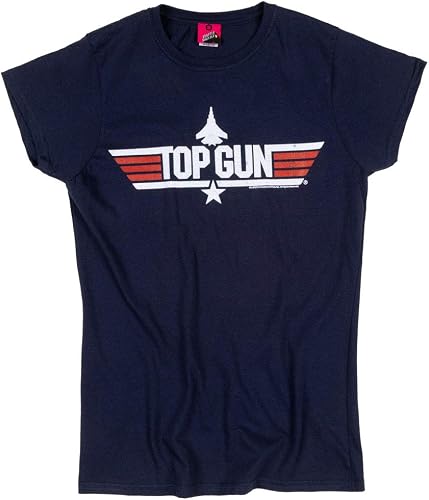 Womens Navy Top Gun Maverick Fitted T Shirt