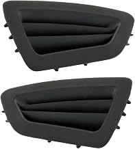 Twowinds - Ventilation Grille 8A61A045G50 Compatible with Ford Fiesta 6 (2008-2016) - 8A61A045G51 - Left and Right Side Dashboard - Air Diffuser (2 pieces, Black)