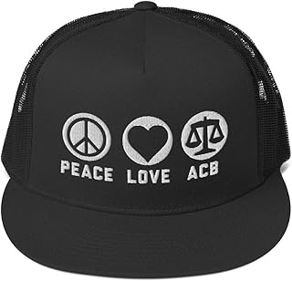 Peace Love ACB Supreme Court Notorious Fill That Seat Trucker Flat Bill Hat