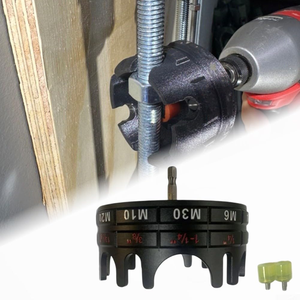 Destornillador de tuerca de liberación rápida M30 Adaptador de enchufe de aleación de aluminio para taladro de impacto - Herramienta de instalación rápida de pernos para obras de construcción