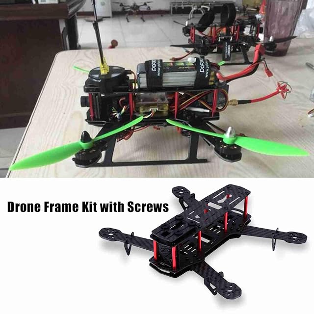 Foto 2 de 8 de Marco de Drone Quadcopter, Kit de Marco de Drone RC para Accesorios de Drone FPV de 4 Ejes