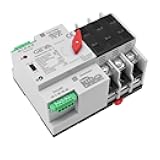 GAEYAELE Automatic Transfer Switch Three Phase ATS 100A 220V Power Transfer Switch Din Rail Mounted Controller Electrical Type(3P-100A-AC220V)