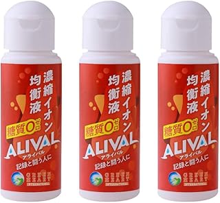 熱中症対策・スポーツのミネラルイオン濃縮液 - 濃縮イオン均衡液ALIVAL(アライバル)50ml×3本 電解質濃縮液 糖分・カロリー・添加物ゼロ ※発酵スーパーモリンガ40粒付き