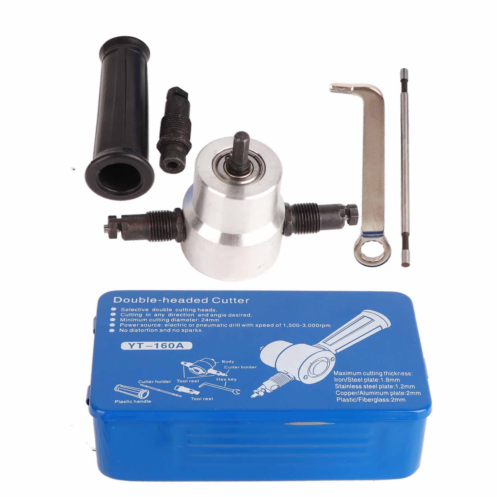 Sheet Cutter Holder, Nibbler for Sheet Metal, BurrFree, RippleFree, Straight for Cutting