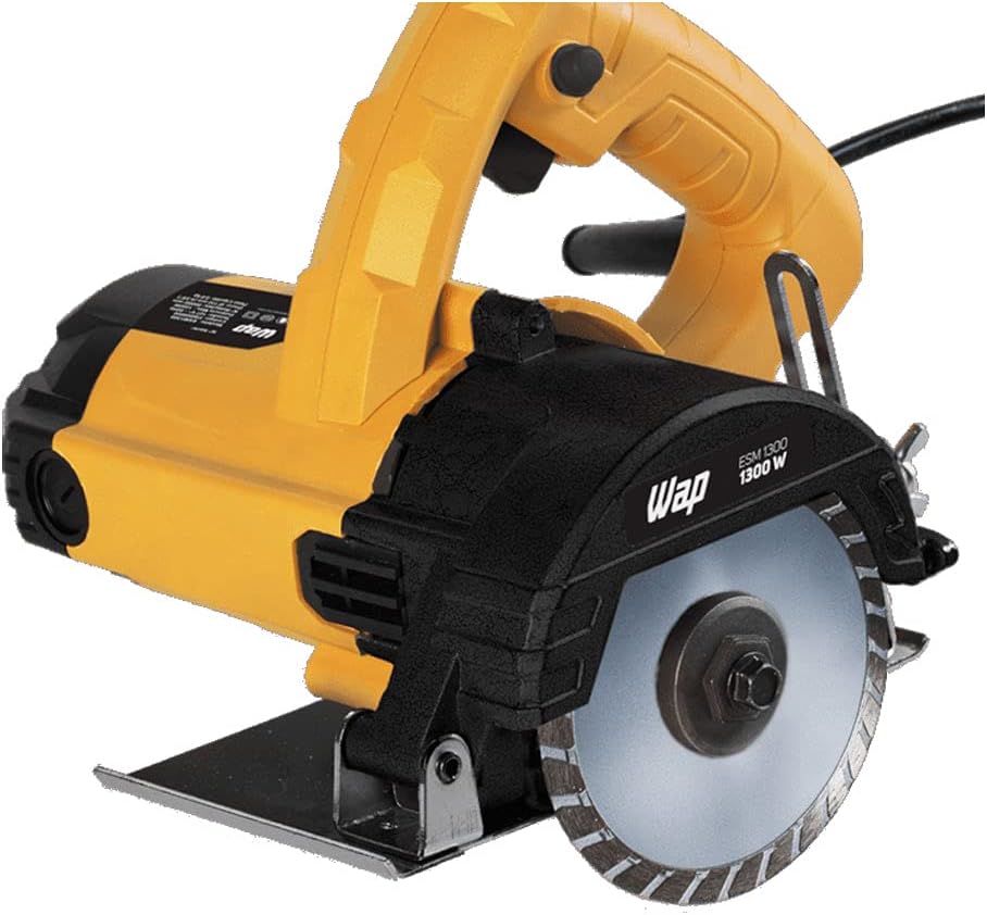 WAP Serra Mármore 4.3/8" ESM1300 com Regulagem de Altura e Interruptor Isolado, 100% Rolamentada, 1300W 127V