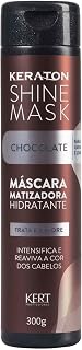 Máscara matizadora hidratante, Trata e colore, Shine Mask, 300 g, Keraton, Chocolate