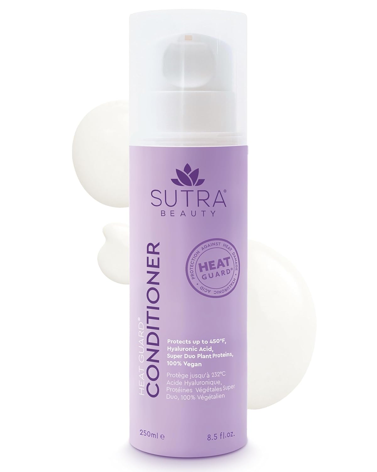 SUTRA Heat Guard Hair Conditioner for Frizzy Dry & Damaged Hair - Thermal Protecting Conditioner Hydrates, Protects & Repairs Against Heat with Hyaluronic Acid - Anti-Frizz Haircare Products