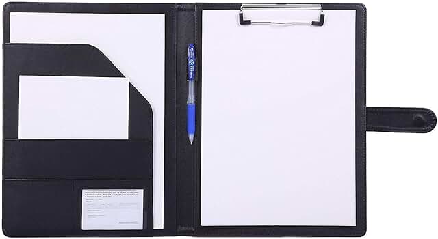 Folder A4 Clipboard Folder Conference Folder for Legal Pad, Faux Leather...