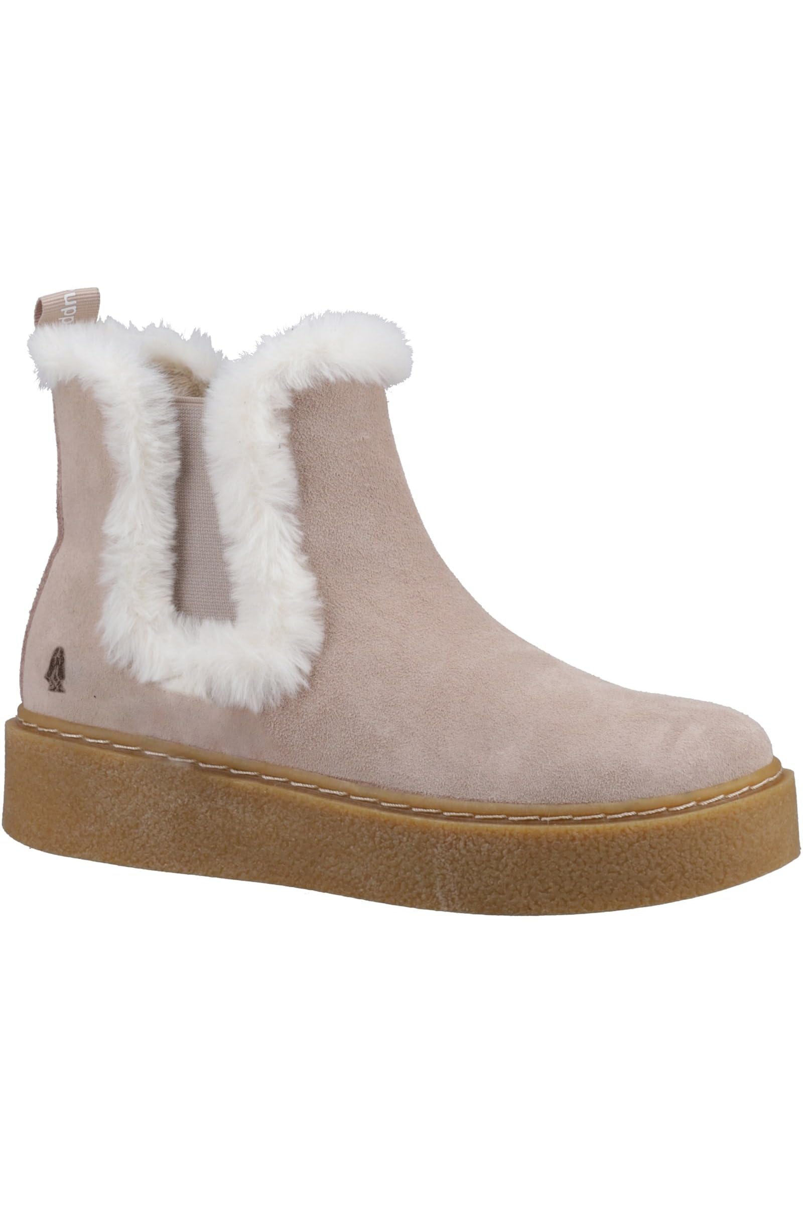 Hush Puppies Bella Suede Women's Nude Flat Chelsea Boots - UK 3