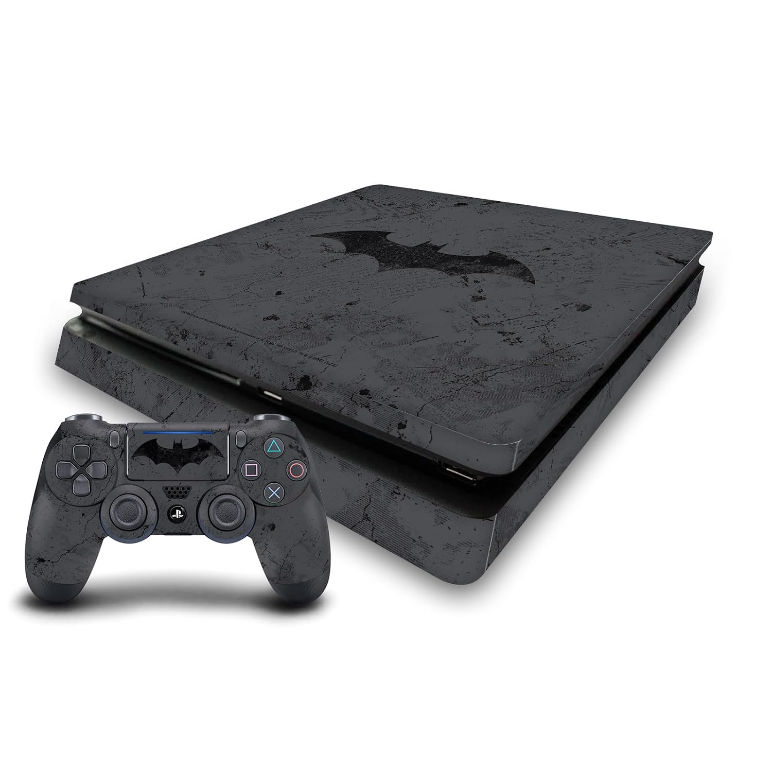 Head Case Designs Officially Licensed Batman DC Comics Classic Logos And Comic Book Vinyl Sticker Gaming Skin Decal Cover Compatible With Sony PlayStation 4 PS4 Slim Console and DualShock 4 Controller