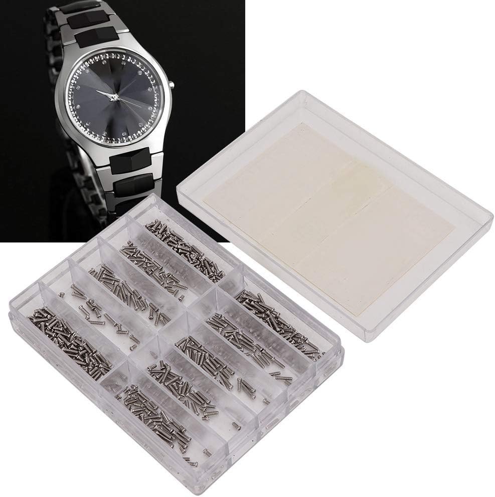 10 Types Watch Back Cover Screw Repair Watch Tool Professional Watch Repair Tools, 1.6-6.0mm Stainless Steel Cross Screw for Wristwatch Clock Back Case Watch Repair Accessory