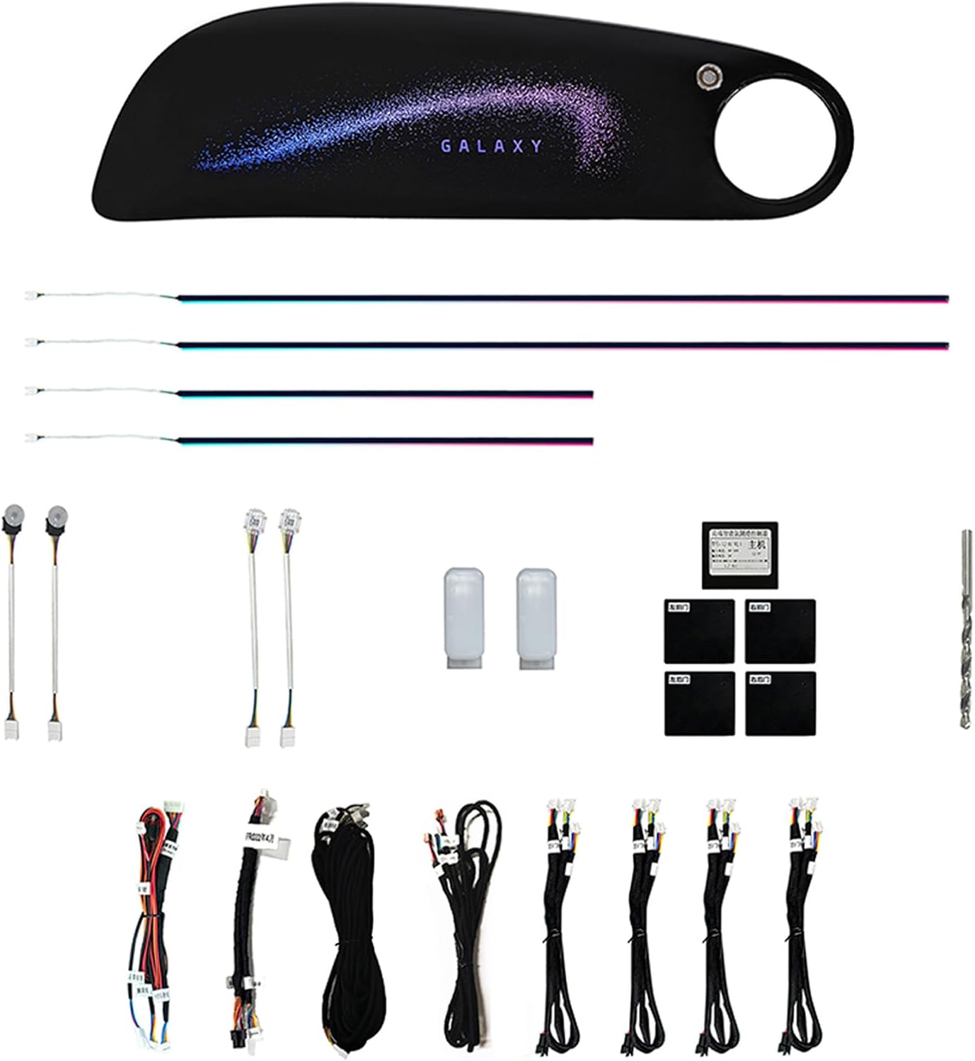 11 in 1 LED Car Dreamcolor Milky Way Ambient Lighting Kits for Bentley Continental‌ 2004-2011, Interior Car Neon Lights Accessories Atmosphere Sound Music Sync Button Wireless APP AI Voice Control