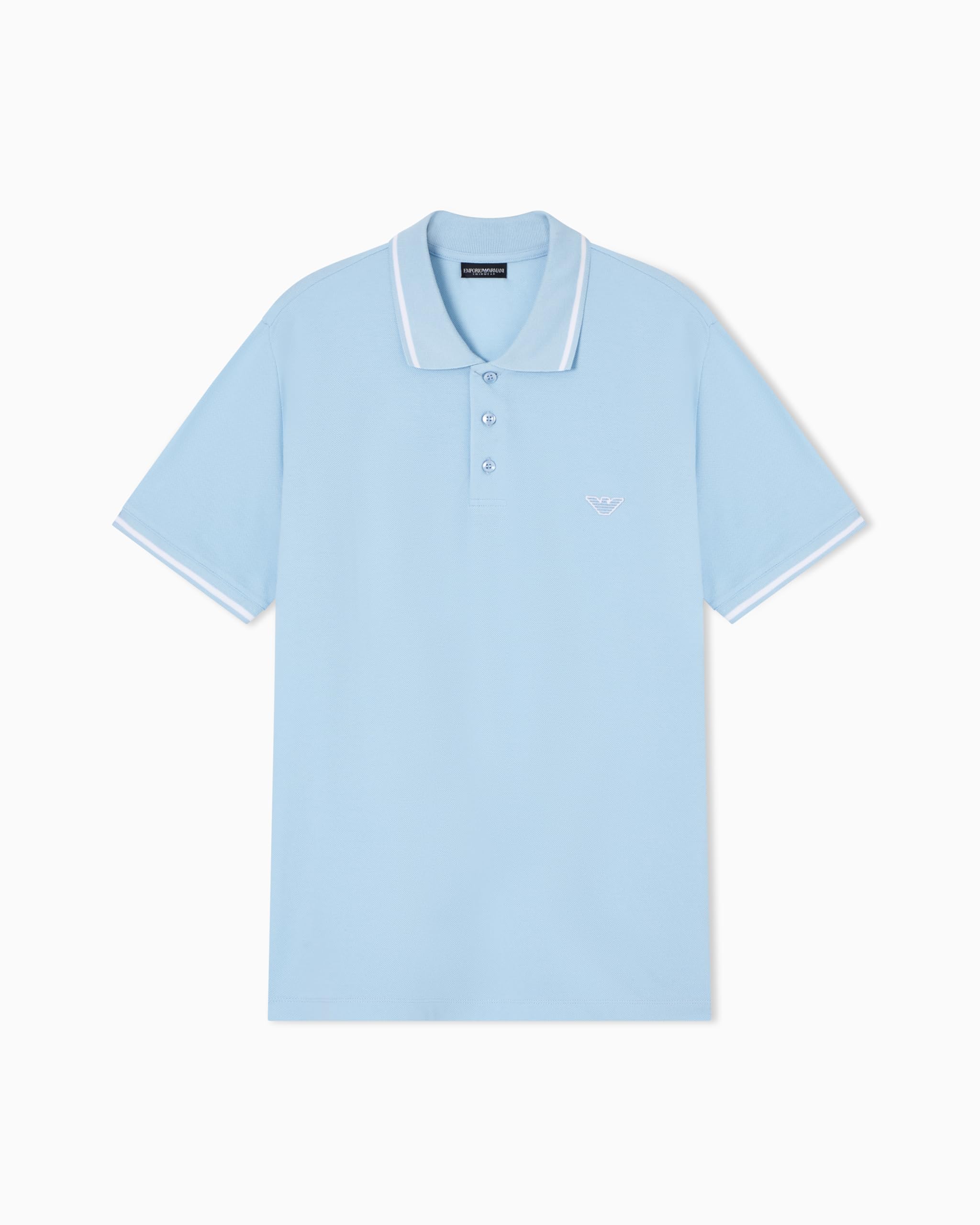 EMPORIO ARMANI Men's Essential Polo Blue S
