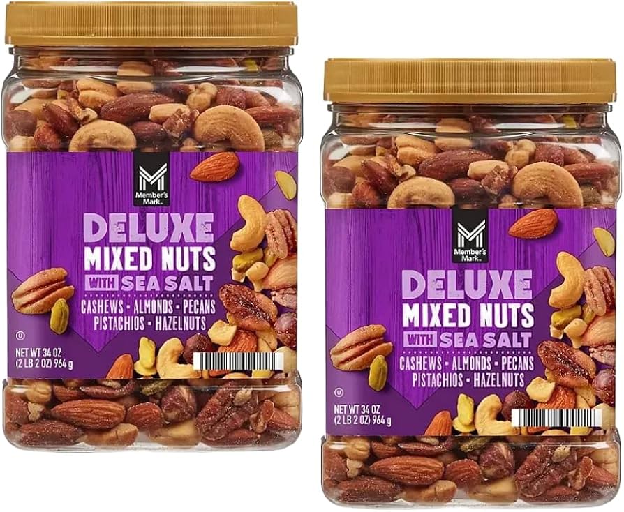 Amazon.com : Deluxe Mixed Nuts with Sea Salt, 34 oz (34 Ounce (2