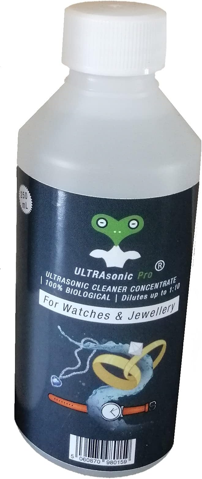 1 Litre Jewellery Cleaner Solution Concentrate, Cleaning Fluid for Gold, Silver, Coins, Watches, Glasses Ultra Sonic Machine Liquid