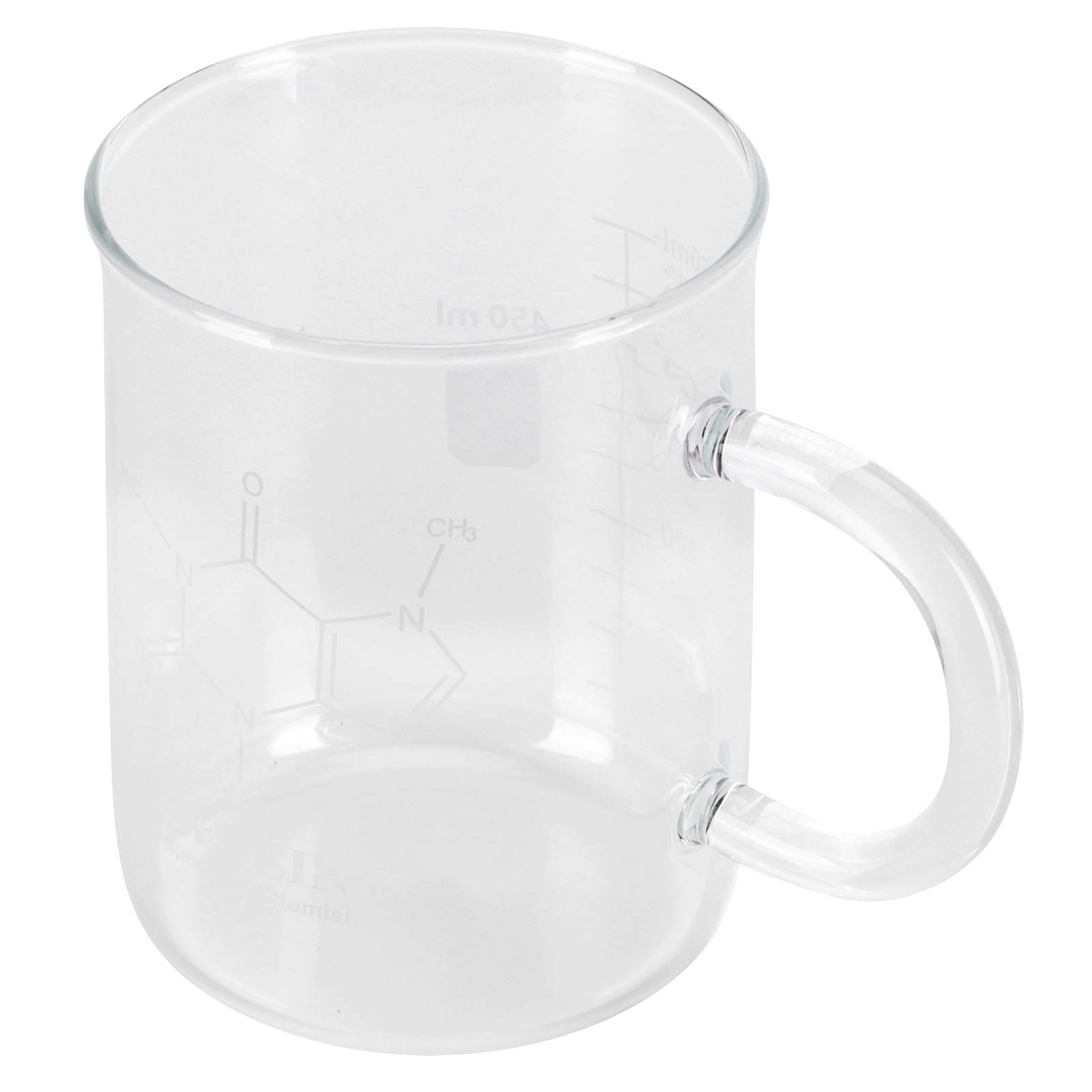 Lezioni Di Chimica Tazza Becher In Vetro Borosilicato - 450ml Con Scala