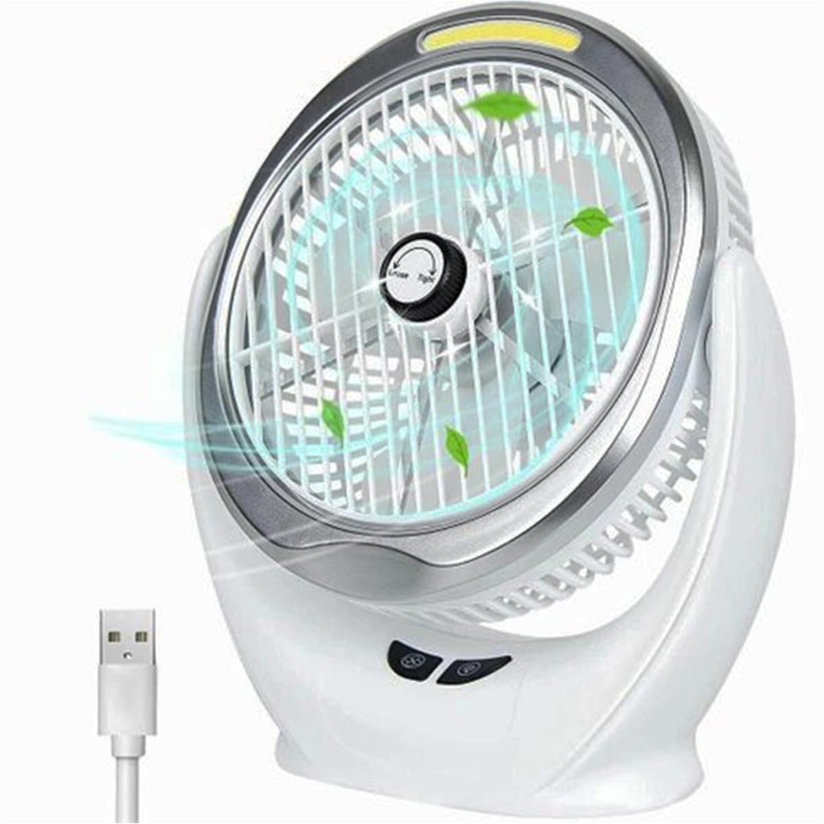 GEEO USB Rechargeable and Light desktop fan Portable Small Personal