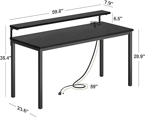 Miniatura 199 de Need Escritorio pequeño de 31.5 pulgadas resistente para espacios pequeños, escritorio de computadora para adolescentes, mesa de estudio, escritorio