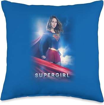 Supergirl TV Series Kara Zor El Throw Pillow, 16x16, Multicolor