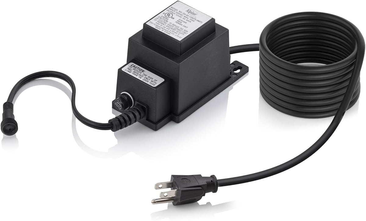 Transformador de repuesto Alpine Corporation Outdoor de 60 W para fuentes y luces