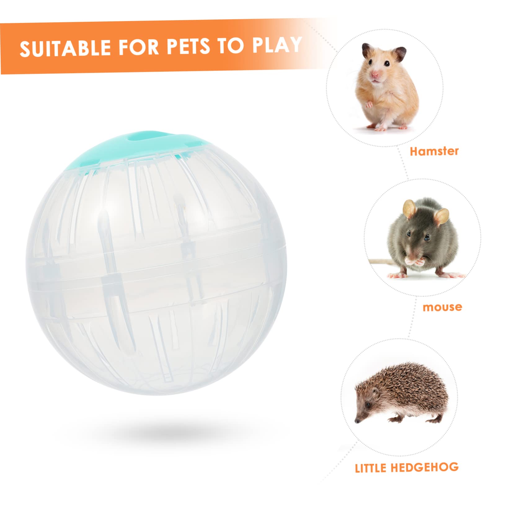 4stücke Hamster Übungsbälle Für Kleine Tiere Transparente Laufräder Für Hamster Und Kleine Nager Fördert Bewegung Und Spiel Langeweile Und Stress