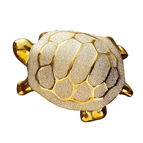 置物・オブジェ 金銭亀金メッキ金メッキ家発財 小亀 家 飾品 風水置物 創意小工芸品 (ゴールド)