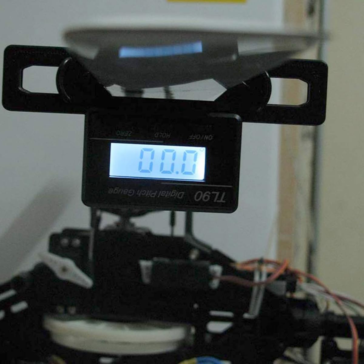 Jauge de pas numérique pour hélicoptère RC, écran LCD rétroéclairé, rotor principal 250-800 mm, inversion automatique de l'écran, verrouillage de l'angle