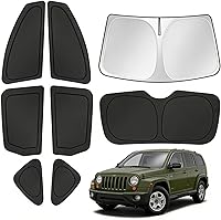 Vista 43 de T TGBROS Parasol para parabrisas de automóvil Toyota 4Runner 2010-2024, grueso, bloqueo UV y opaca, privacidad plegable, 8 piezas, accesorios