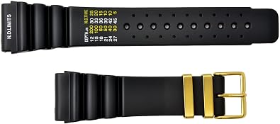 24mm Diver Rubber Plastic Sport Watch Band, ND Limits Fits Citizen Aqualand and Promaster
