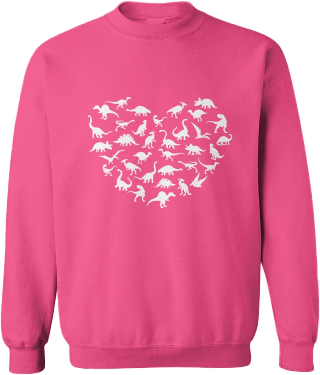 Heart of Dinosaurs - Dino Silhouette Toddler Fleece Crewneck Sweater