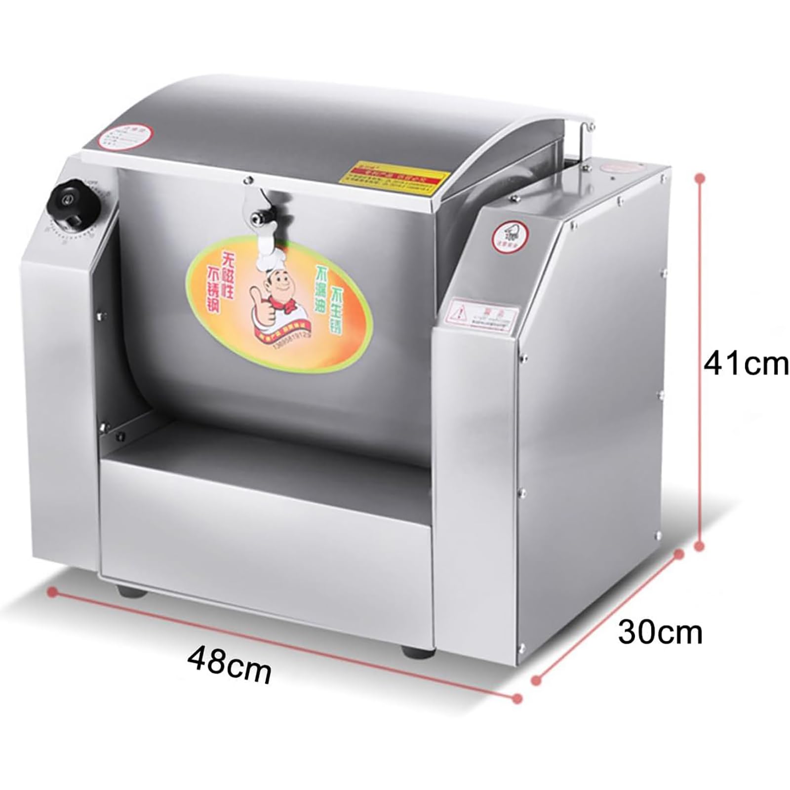8 Kg Komercyjny Mikser Do Ciasta, Wytrzymały Mikser Do Mąki, Mieszanie Spiralne, Zwiększa Wydajność Mieszania Ciasta, Używany Do Produkcji Makaronu, Chleba, Bułek Na Parze, Pizzy