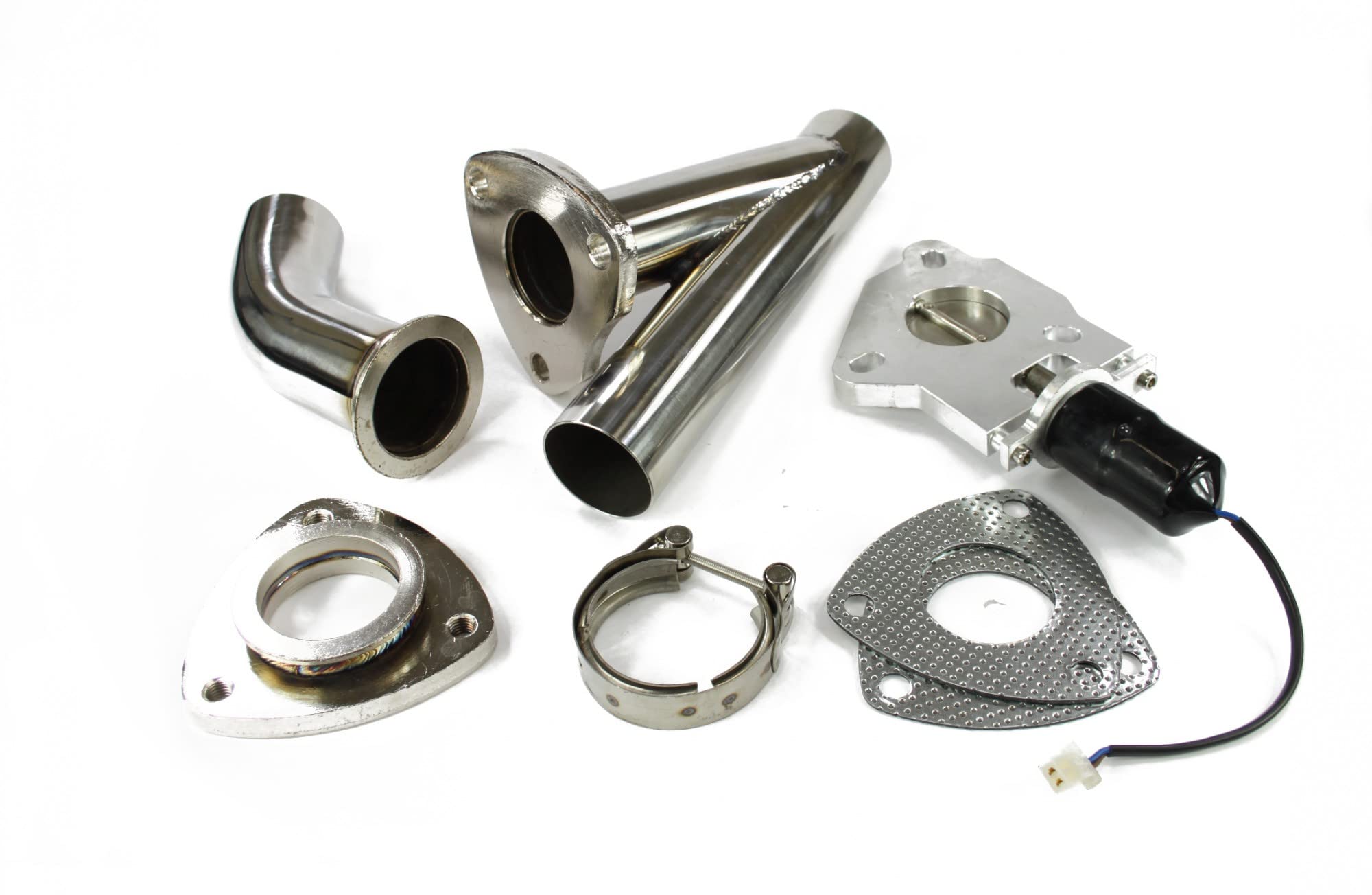 Edelstahl Klappenauspuff - Set - 2.25' / 55 mm
