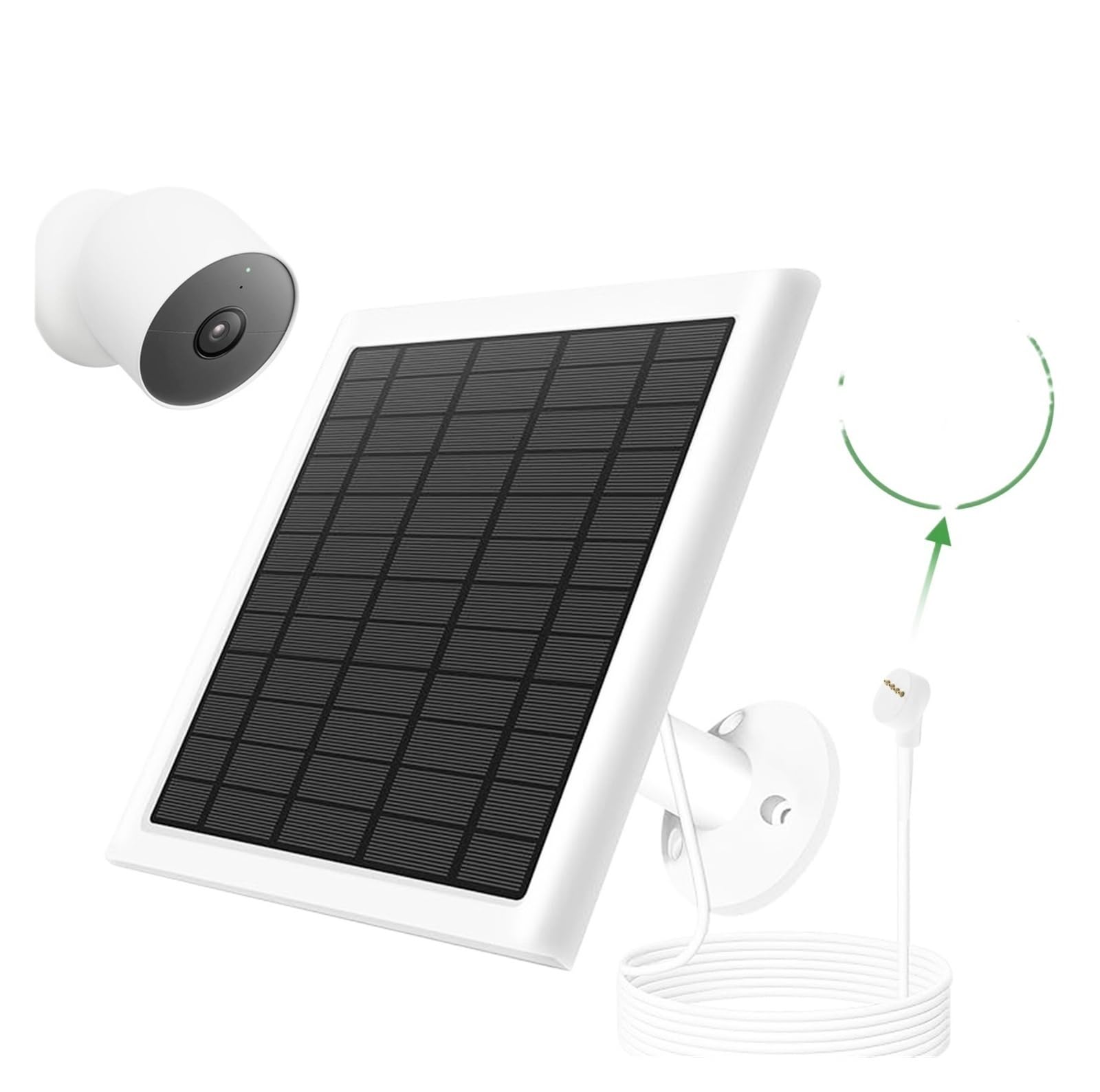 Pannello solare IP 65 for caricabatterie da pannello solare da 8 W 5 V for fotocamera da esterno/interno con cavo magnetico
