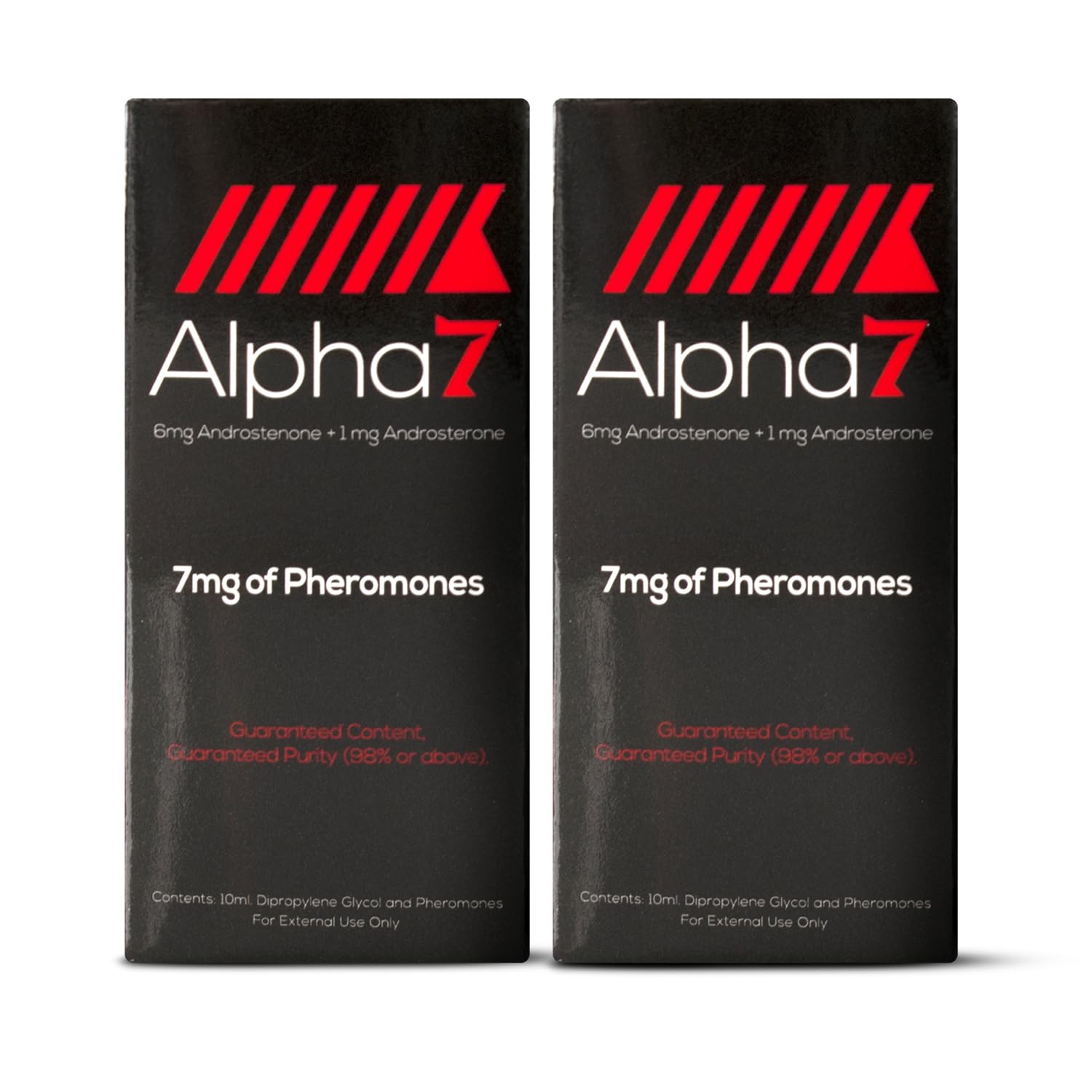 Alpha 7 Unscented - Pheromone Cologne for Men with Pure Pheromones - High Concentration Blend to Attract Women - Top Selling Perfume Oil Designed to Complement Your Scent (2x (10 ml))