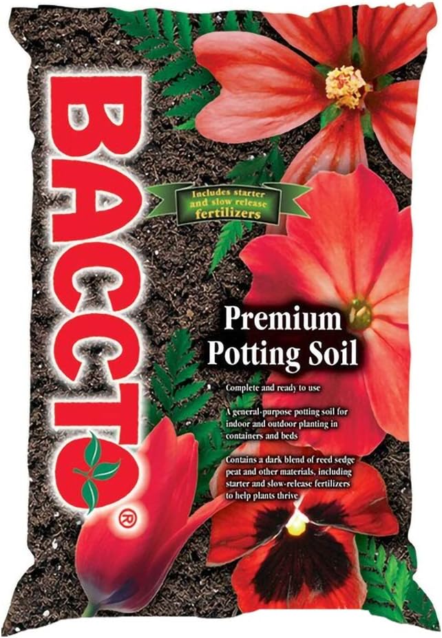 Michigan Peat General All Purpose Premium Potting Soil with Perlite for Indoor Outdoor Pots, Planters, Raised Bed, and Container Gardening, 50 Pounds