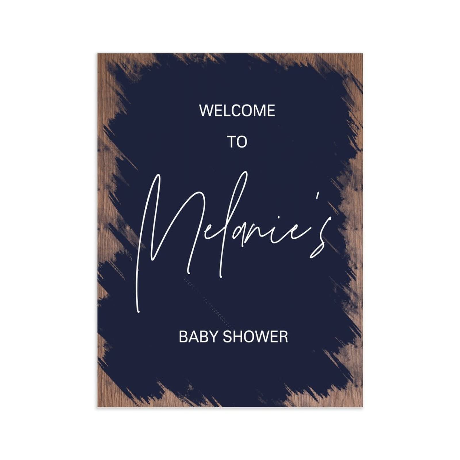 Welcome to Baby Shower ślubny znak powitalny wiszący drewniany znak księga gości alternatywny spersonalizowany znak ślubny na ceremonię ślubną zaręczyny przyjęcie dekoracje 61 x 45 cm
