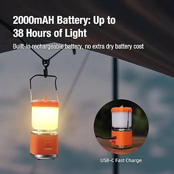 Amazon.com: KLARUS CL8 Small Camping Lantern & Light, Pumpkin