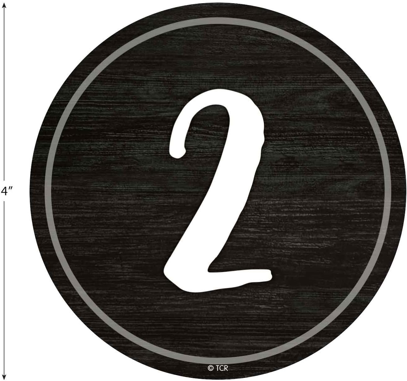 Modern Farmhouse Numbers 1-36 Repositionable Labels - 4"