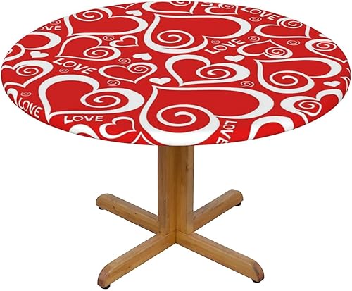 Vista 108 de Delerain Mantel redondo ajustable de bolas de Navidad, mantel redondo impermeable con borde elástico, lavable, para interiores y exteriores, se