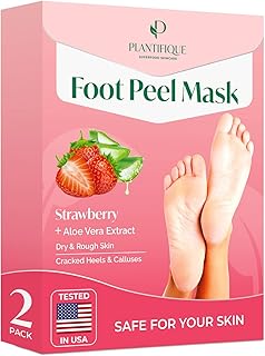PLANTIFIQUE Foot Peel Mask - Feet Peeling Mask Dermatologically Tested - Repairs Heels & Removes Dry Dead Skin for Baby So...