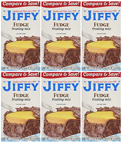 Jiffy Fudge Frosting Mix 7.5-oz Boxes (Pack of 6)