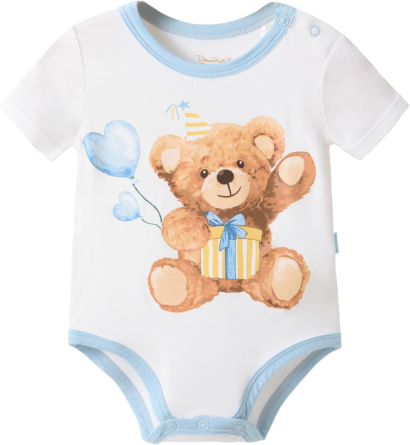 Baby Boy Girl Bodysuits Unisex Toddler Short Sleeve Bodysuit Toddlers Viscose from Bamboo Snap Playsuit Outfit