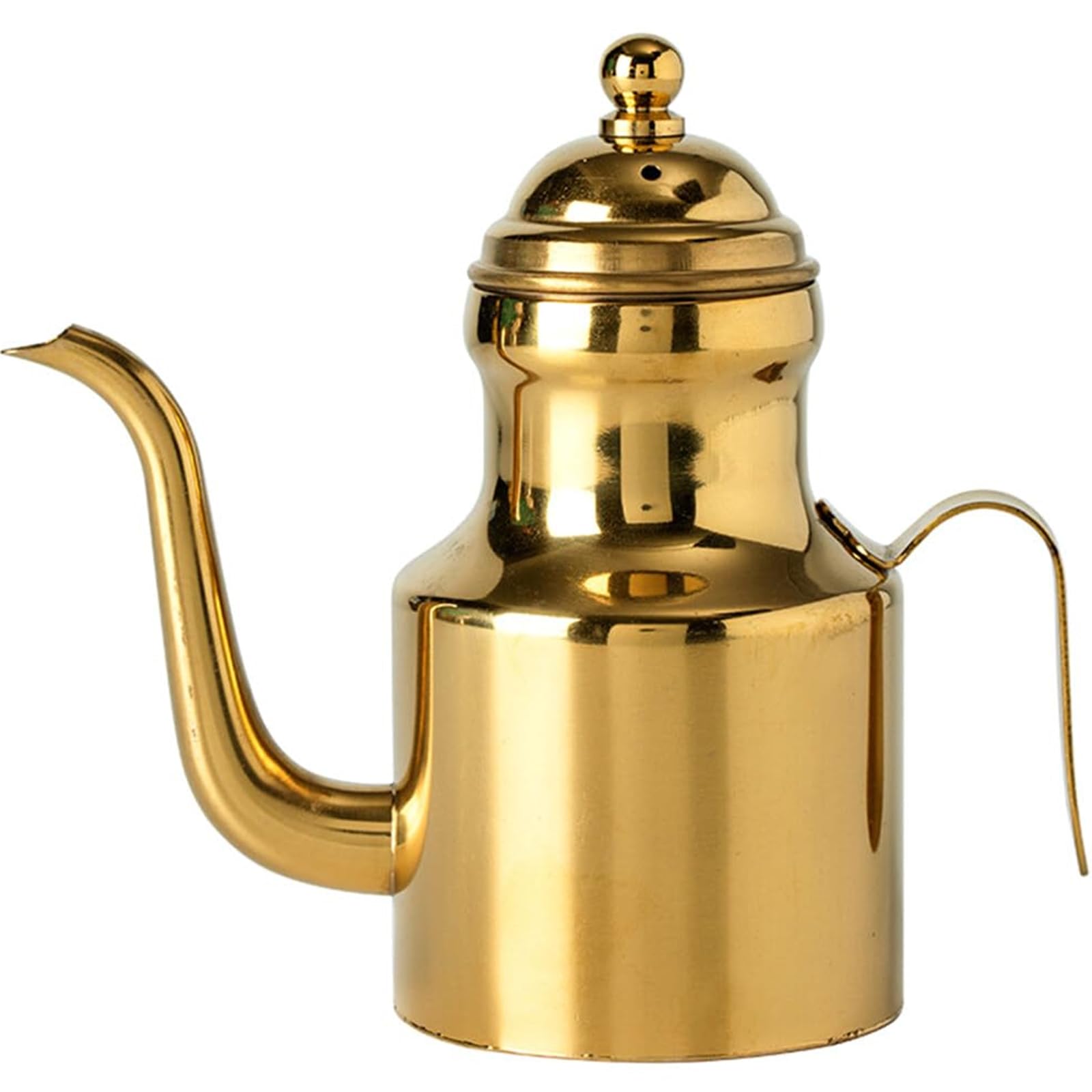 Hsioluted Stainless Steels Oil Dispenser with Long Spout for Pouring Leak Proof Liquid Oil Container Kitchen Tool Leak Proof Stainless Steels Pourer