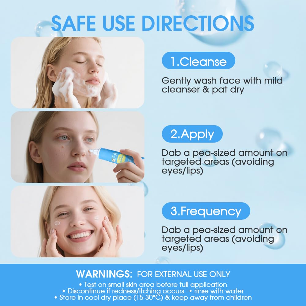 Salicylic Acid Acne Treatment Gel 0.5%, Gentle Daily Face Gel for Sensitive Skin, Oil-Free Hydrating Formula with Hyaluronic Acid & Aloe Vera, Fights Blackheads & Pimples, Non-Comedogenic, 0.68 fl oz - 5