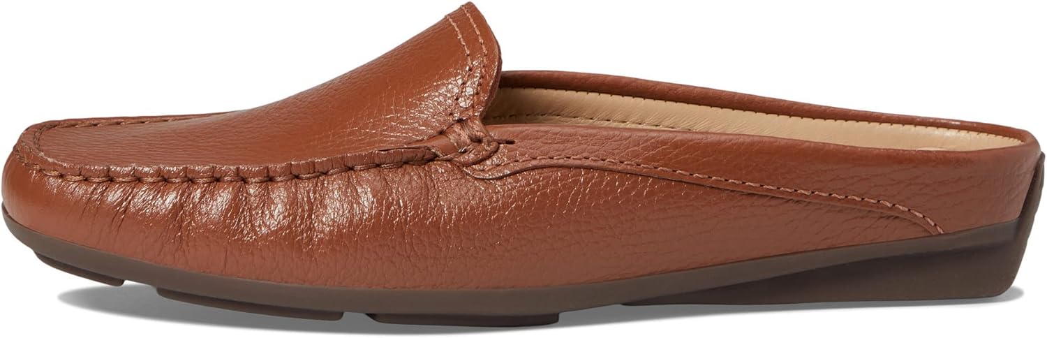 MARC JOSEPH NEW YORK レディース カジュアル 本革 フラット ミュール サンダル クローズドトゥ バックレス 快